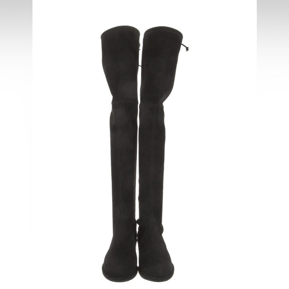 Stuart Weitzman Lowland Black Suede Over The Knee Boot size 5.5 - Picture 5 of 10